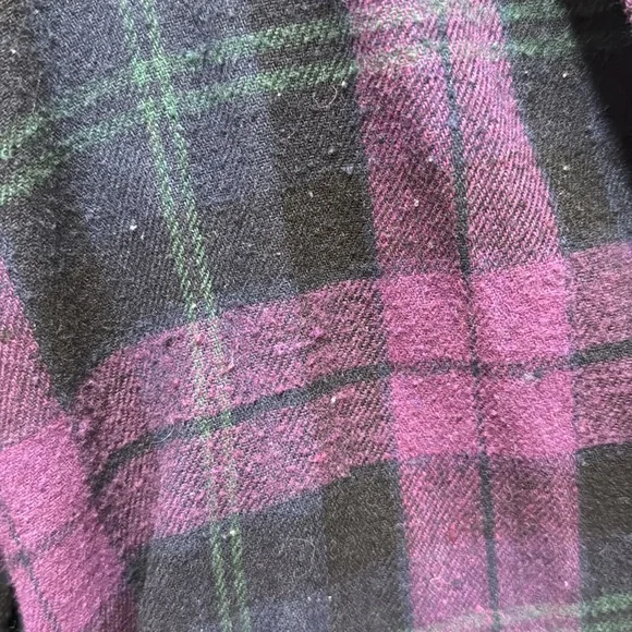 Women’s Purple Plaid Flannel - Picture 3 of 3